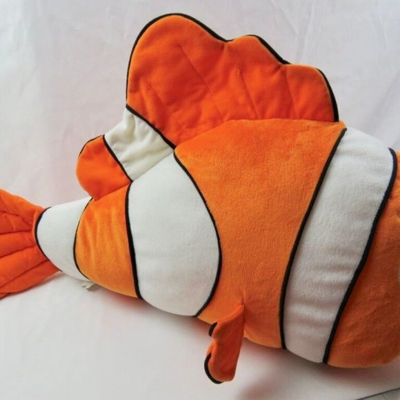 Disney's Finding Nemo Large Nemo Plush Cuddle Pillow Stuffed Toy Clown Fish 25" - Picture 3 of 6